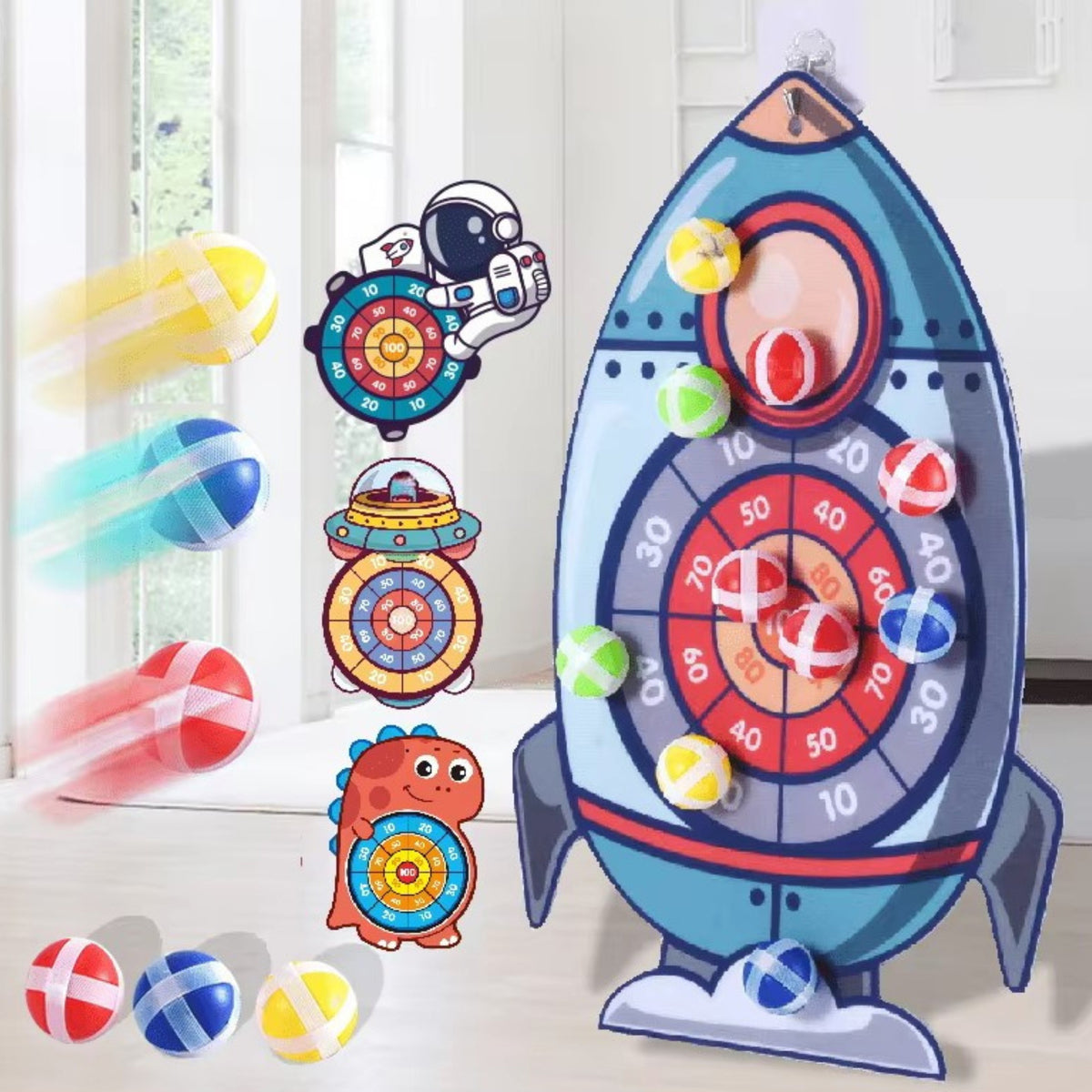 Velcro dartboard – hook for hanging indoors or outdoors