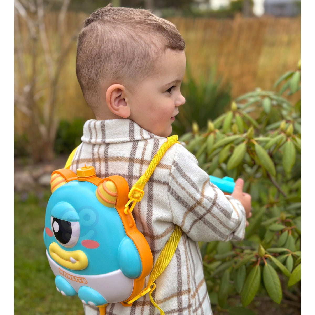 Woopie UFO Monster backpack water gun – adjustable front nozzle