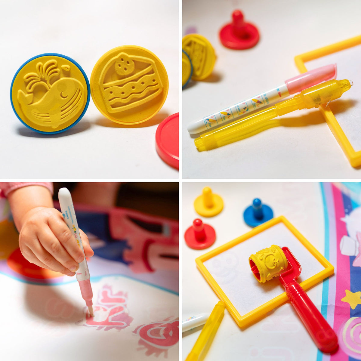 Woopie 2in1 spīdošais paklājs – zīmēšana tumsā