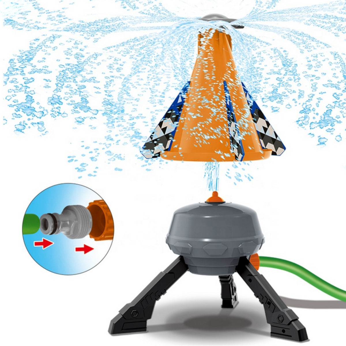 Woopie water rocket – children playing in the garden