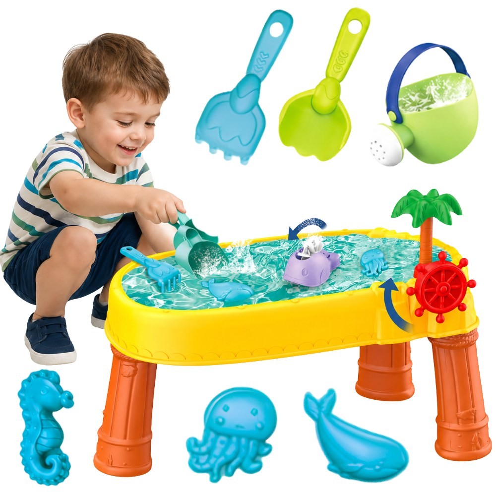 Woopie Pirate Ship Water and Sand Table, 8 Accessories