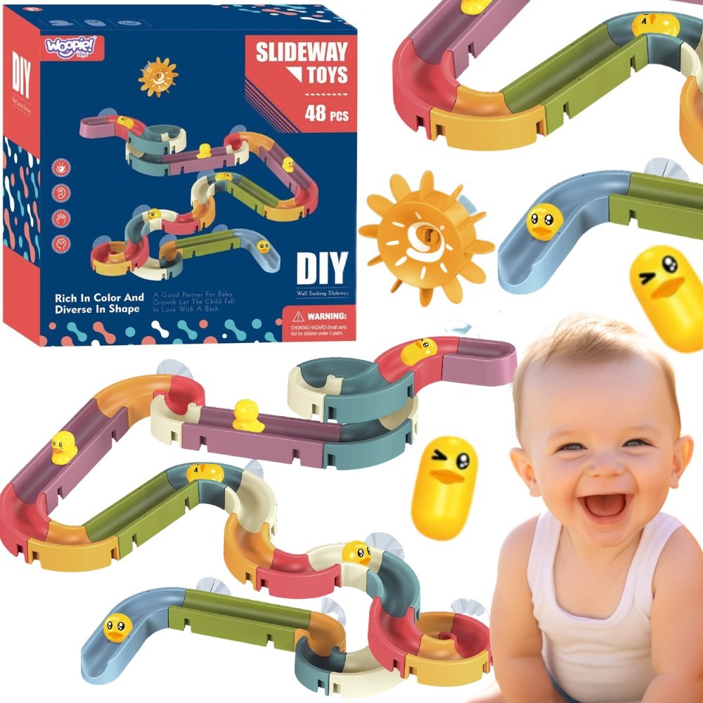 Woopie Bath Water Track Slide Kit, 48 pcs