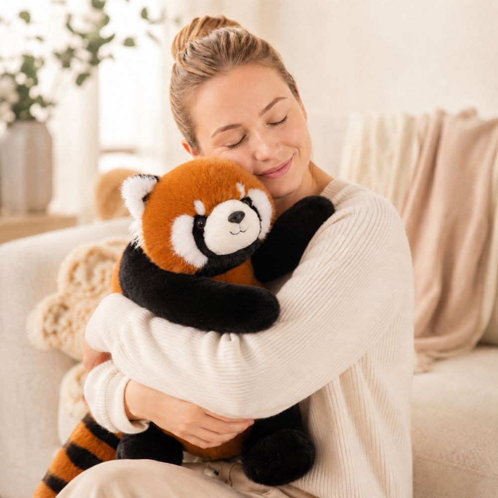 Woopie sarkanā panda 2,5 kg – pūkaina aste
