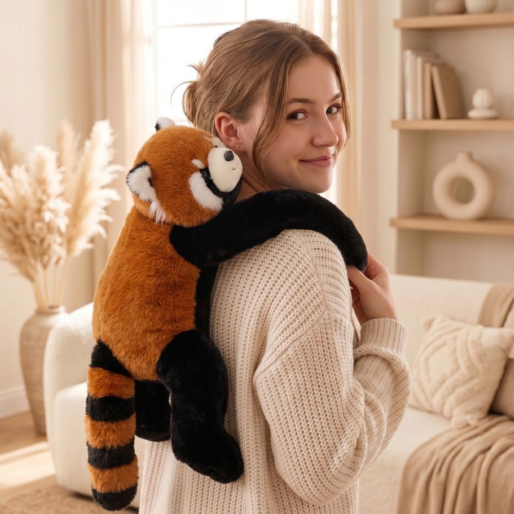 Woopie sarkanā panda 2,5 kg – panda klēpī