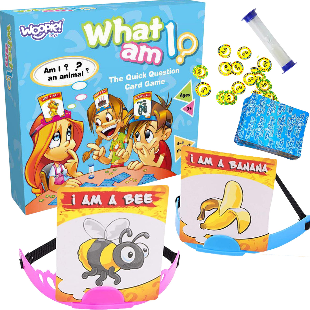 Woopie Who Am I? Headband Guessing Game, 2–4 Players