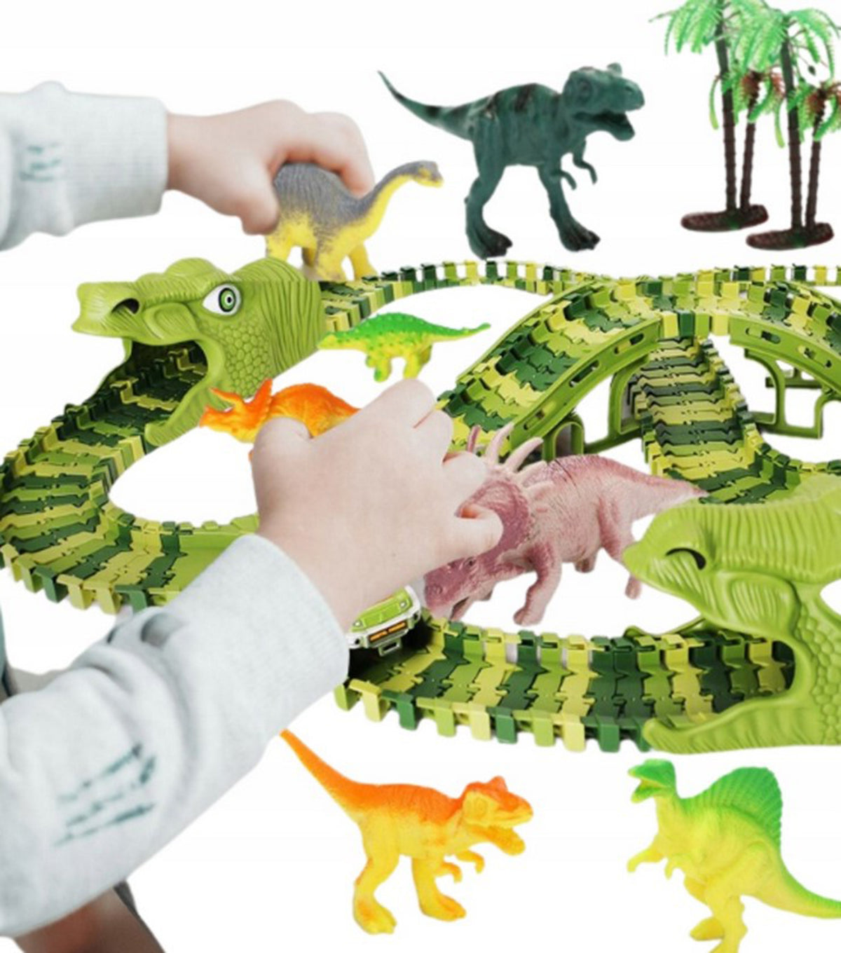 Woopie XXL dinozauru trase – tilts no trases detaļām